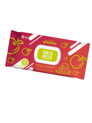 Sweet Apple Wipes – Nawilżane Chusteczki o Zapachu Jabłka dla Psa i Kota, 40 szt.
