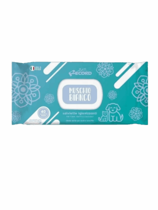 White Musk Wipes – Nawilżane Chusteczki Pachnące Białym Piżmem dla Psa i Kota, 40 szt.