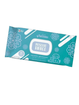 White Musk Wipes – Nawilżane Chusteczki Pachnące Białym Piżmem dla Psa i Kota, 40 szt.