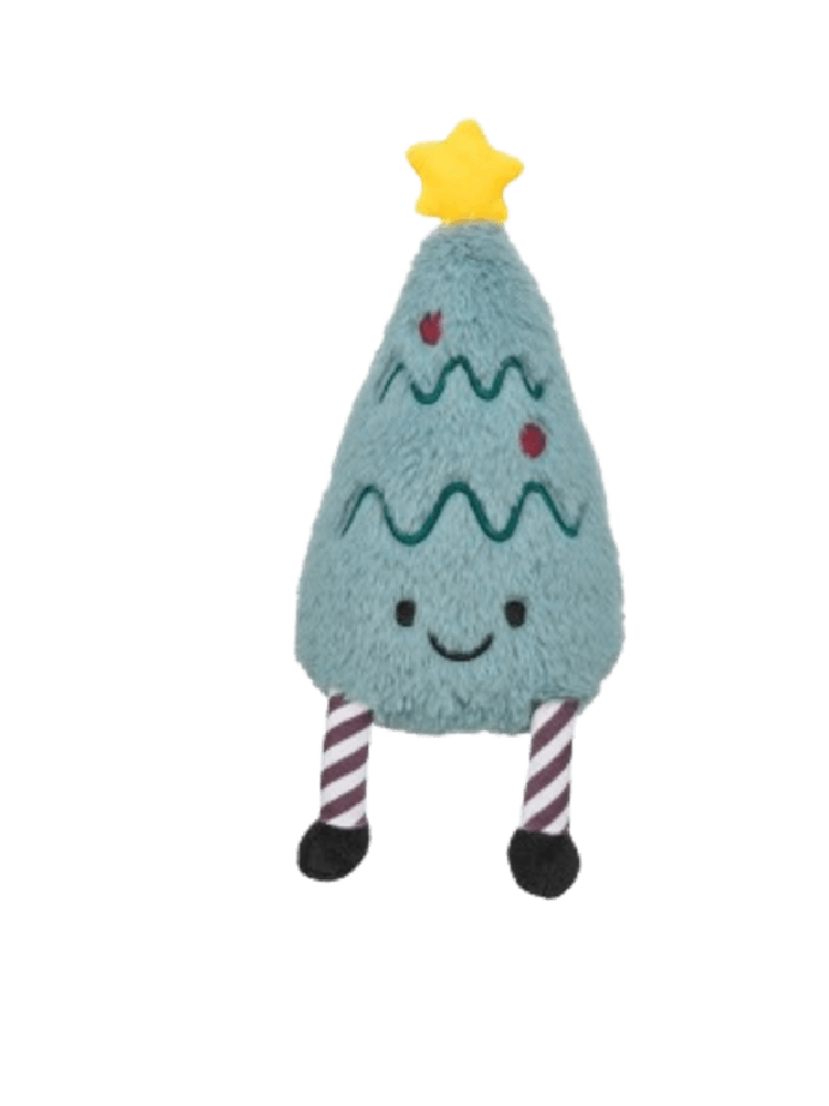 Xmas Elf z choinką - Świąteczna Pluszowa Zabawka dla Psa, 33 cm
